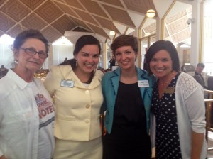NASW-NC Members in the House Gallery for support of HJR 1262 Suicide Prevention Resolution. (L to R) Dana Courtney; Kay Castillo, Director of Advocacy, Policy, and Legislation; Nicholle Kairm, NAMI-NC; Kathryn Falbo-Woodson, Mental Health Association and MSW Candidate