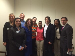 NASW-NC members and former youth in foster care meet with Jimmy Wayne.